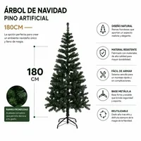 ARBOL DE NAVIDAD PINO ARTIFICIAL 180CM SDS17 - 1