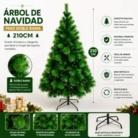 ARBOL DE NAVIDAD PINO DOBLE RAMA 210CM SDS39 - 1