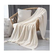 MANTA PARA SOFA CON POMPON 127X172CM - 1