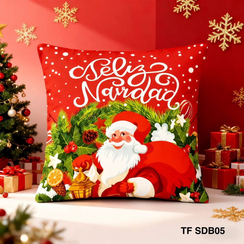 FUNDAS DE COJIN NAVIDEÑAS DECORATIVAS 45X45CM - 1