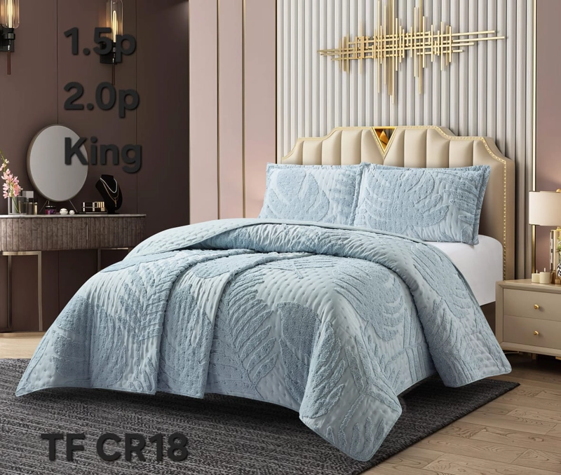 CUBRECAMA DE VERANO DISEÑO TUFTING 2 PLAZAS - 1