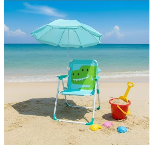 SILLA PLEGABLE CON QUITASOL CAMPING PARA NIÑOS - 1