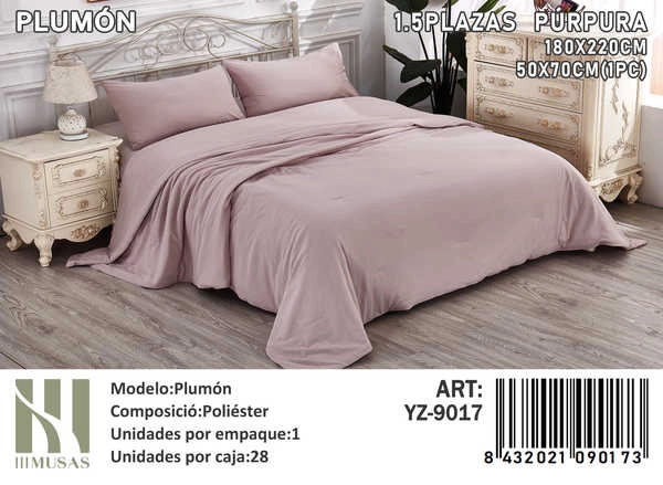 PLUMON SEMI ACOLCHADO IMUSSA 1.5 180X220CM - 1