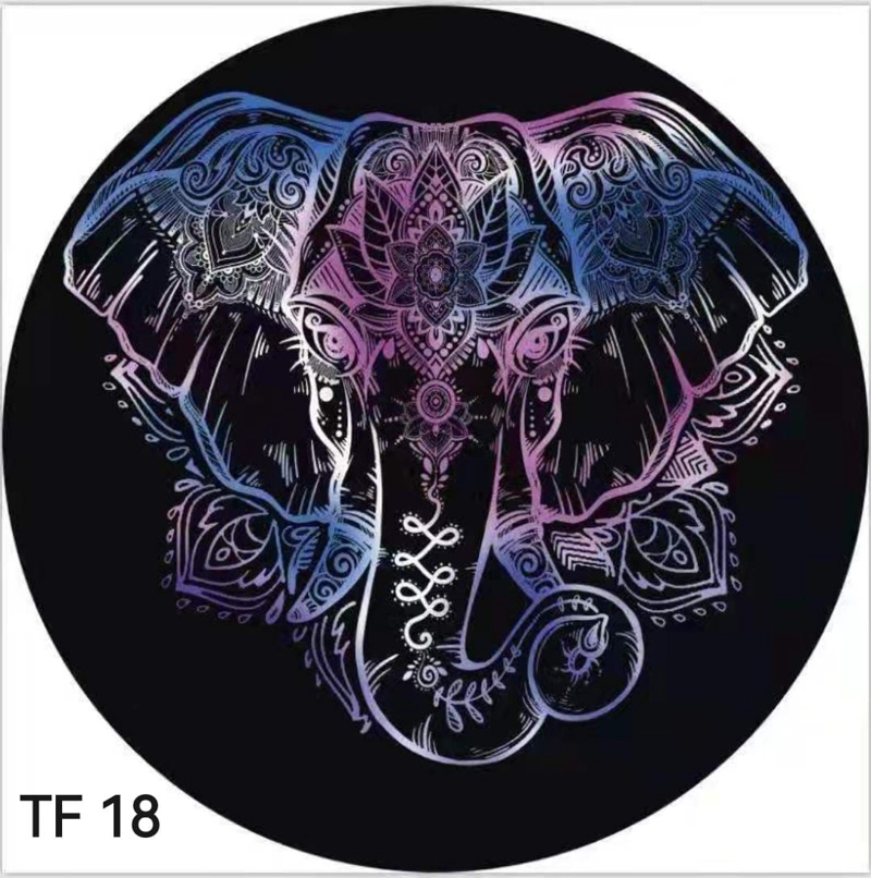 TOALLA REDONDA PLAYERA DISEÑOS VARIOS 150CM - 1