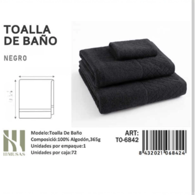 TOALLAS 100% ALGODON CON DETALLES BORDADOS 70X140