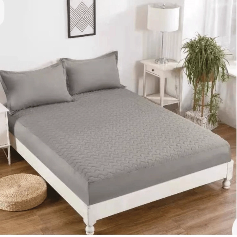 CUBRE COLCHON EN COBRE Y POLAR GRIS 1.5P - 1
