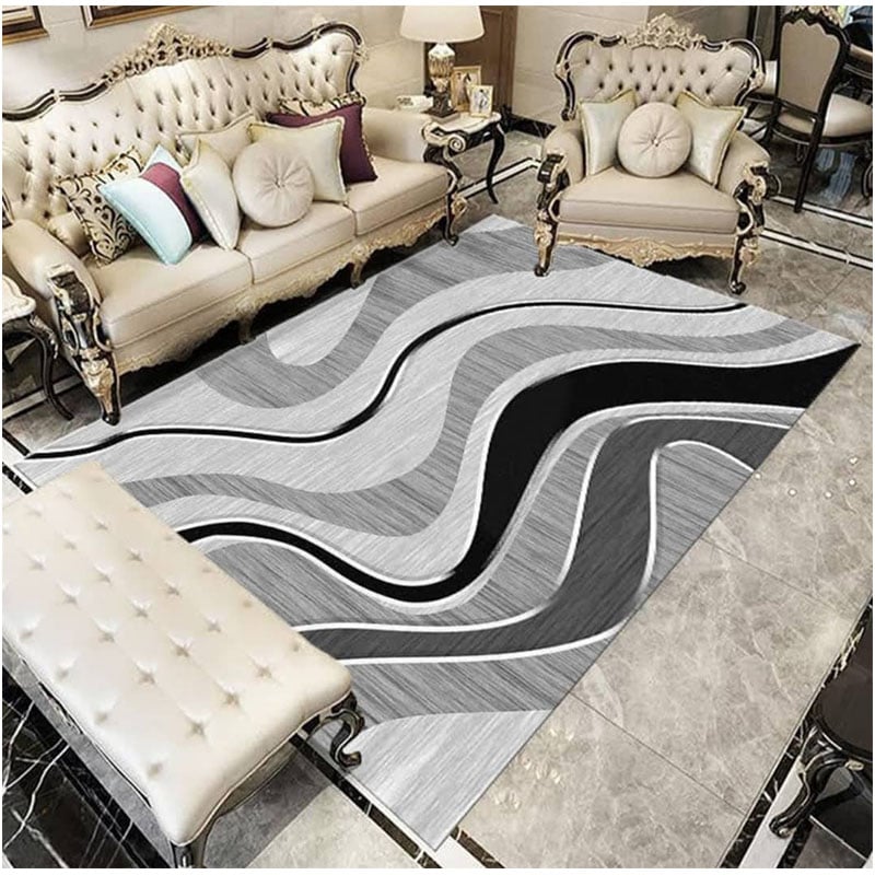 ALFOMBRA NORDICA EFECTO 3D FLEXIBLE 150*200 OGRIS - 1