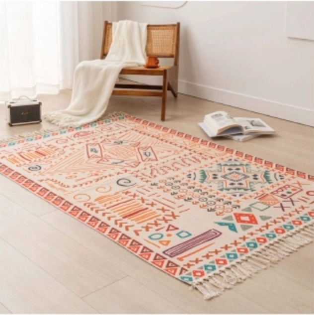 ALFOMBRA BOHEMIA DE ESTILO ETNICO 180X200 CM-04 | Multicolor - 1