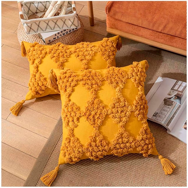 PACK DE FUNDAS DE COJIN DECORATIVAS BOHO 45X45-32 - 1