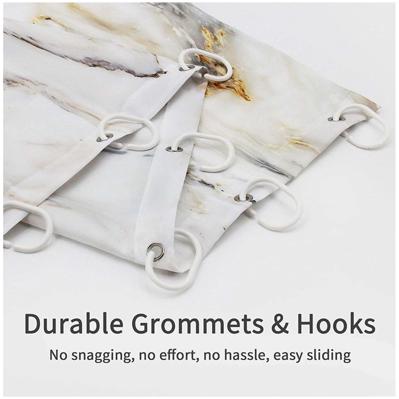 Juego de cortina y alfombra para el baño 04 piezas M10 - 4