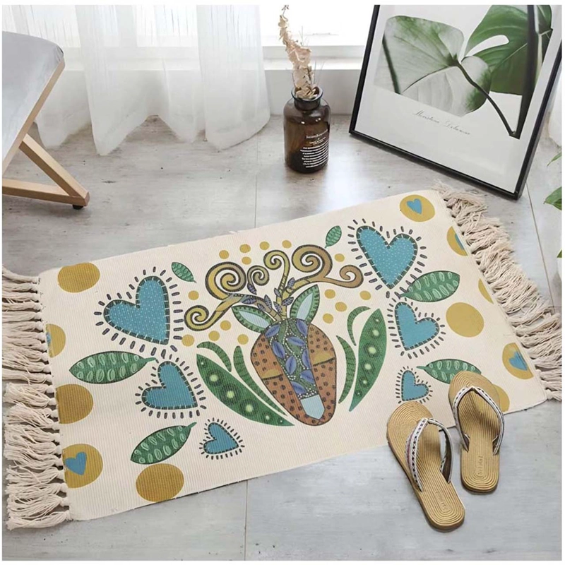 BAJADA DE CAMA KILIM DE ESTILO ETNICO 60X90 CM - 1