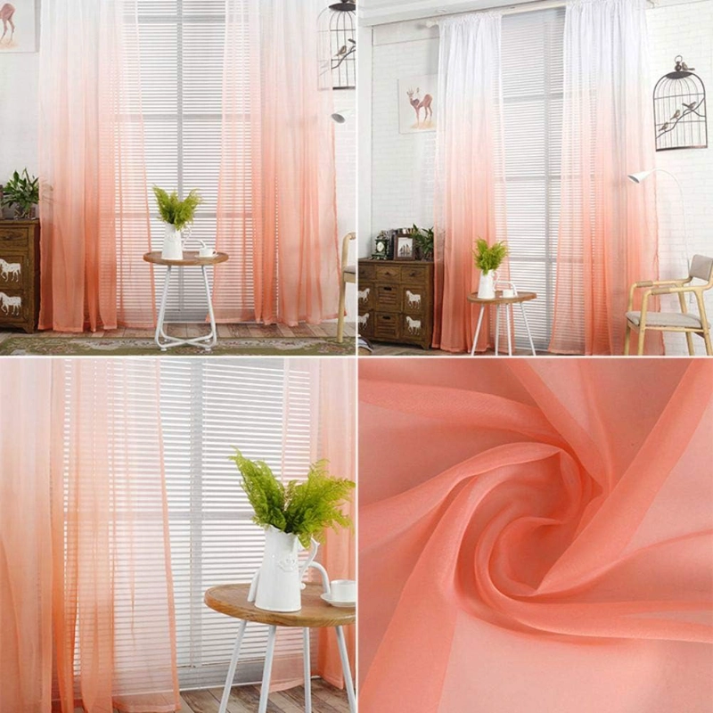 PACK DE VISILLO DEGRADE 140X220 CM SALMON - 3