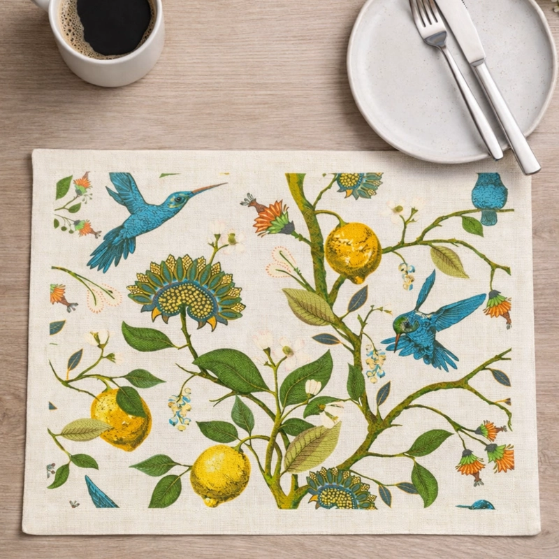 SET 6 INDIVIDUALES 35X45 TELA REPELENTE AL AGUA Y ANTIMANCHAS MOD03 - 1