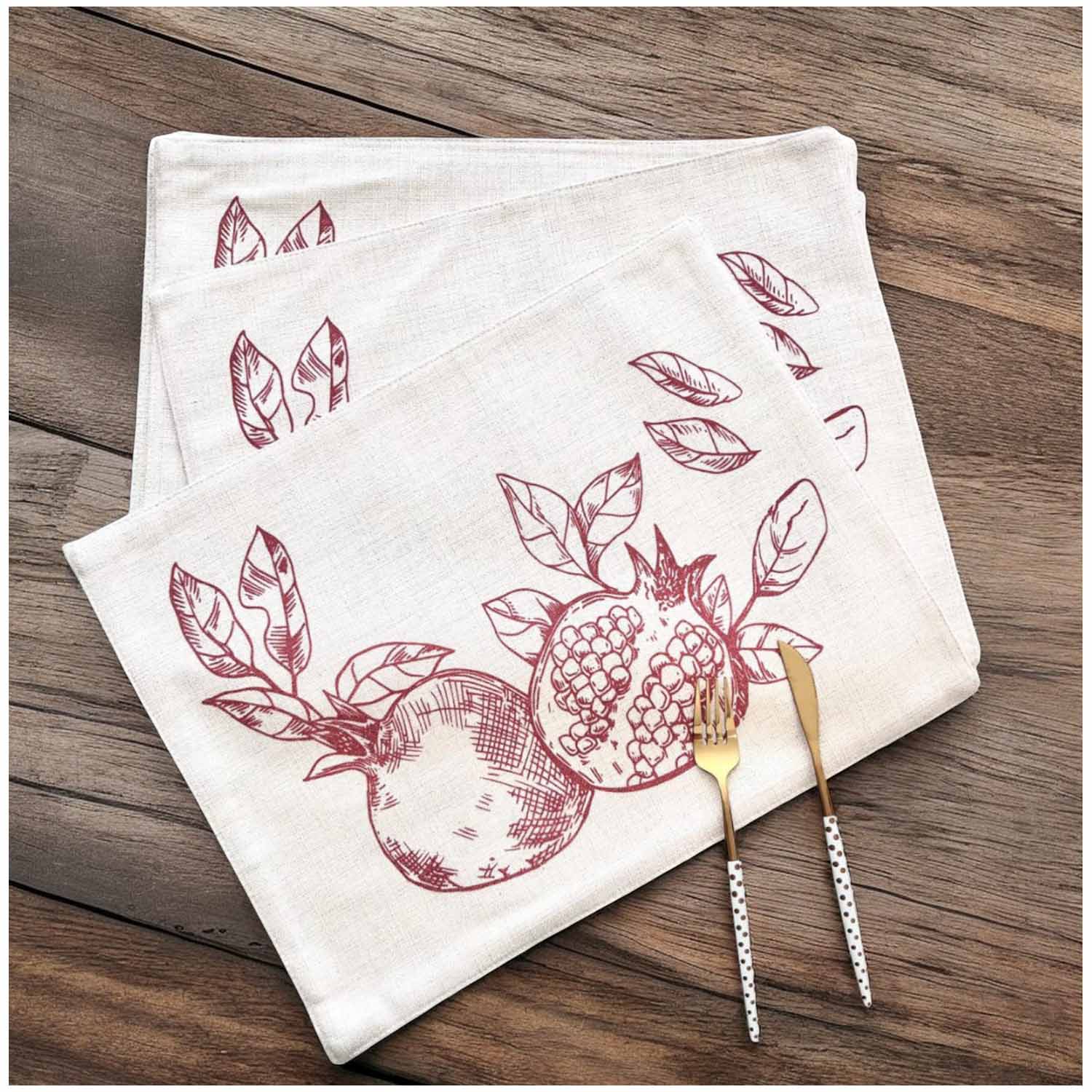 SET 6 INDIVIDUALES 35X45 TELA REPELENTE AL AGUA Y ANTIMANCHAS MOD04 - 1
