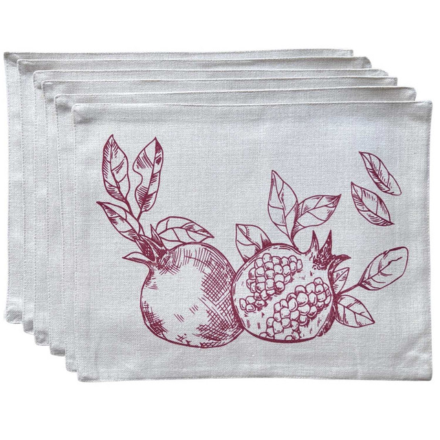 SET 6 INDIVIDUALES 35X45 TELA REPELENTE AL AGUA Y ANTIMANCHAS MOD04 - 2