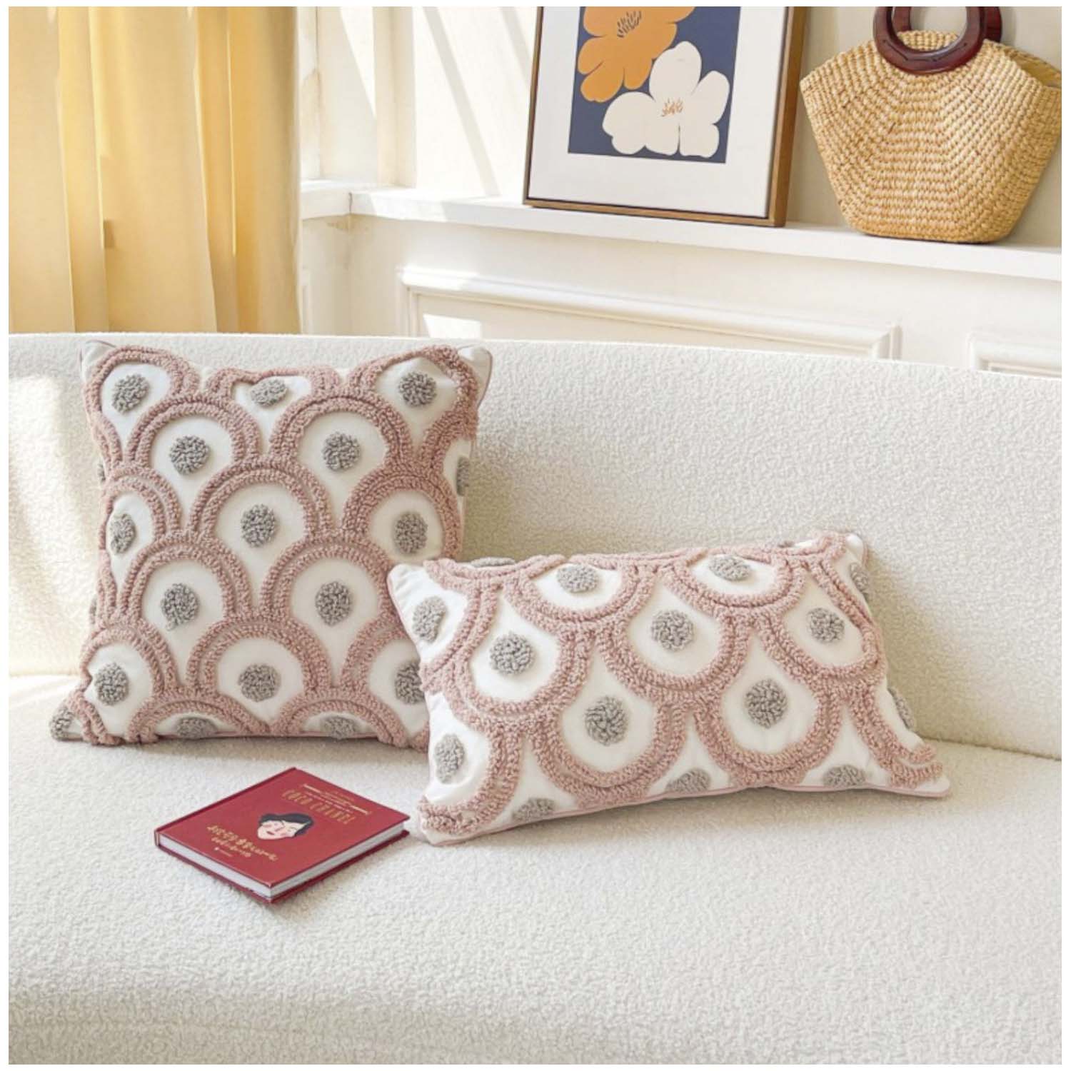 PACK DE FUNDA DE COJIN DECORATIVA DISEÑO BOHO 30X50 CM MOD01 - 2