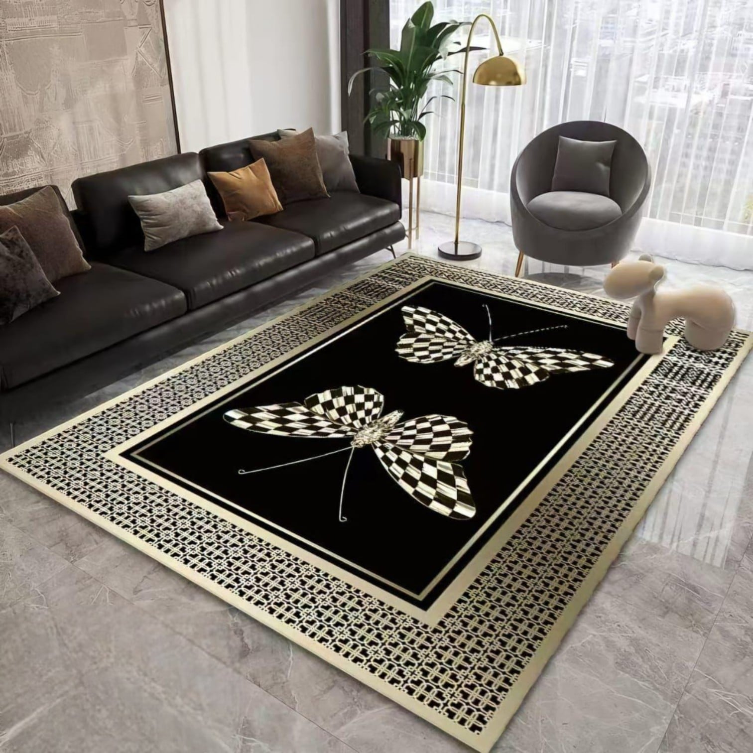 ALFOMBRAS LISAS CON DISEÑOS EFECTO 3D 200X240 CM MD07 - 1