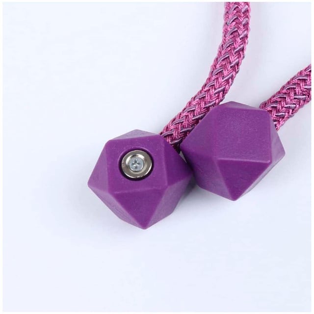 PACK DE 02 SUJETADORES - ABRAZADERAS MAGNETICAS PARA CORTINAS MORADO - 2