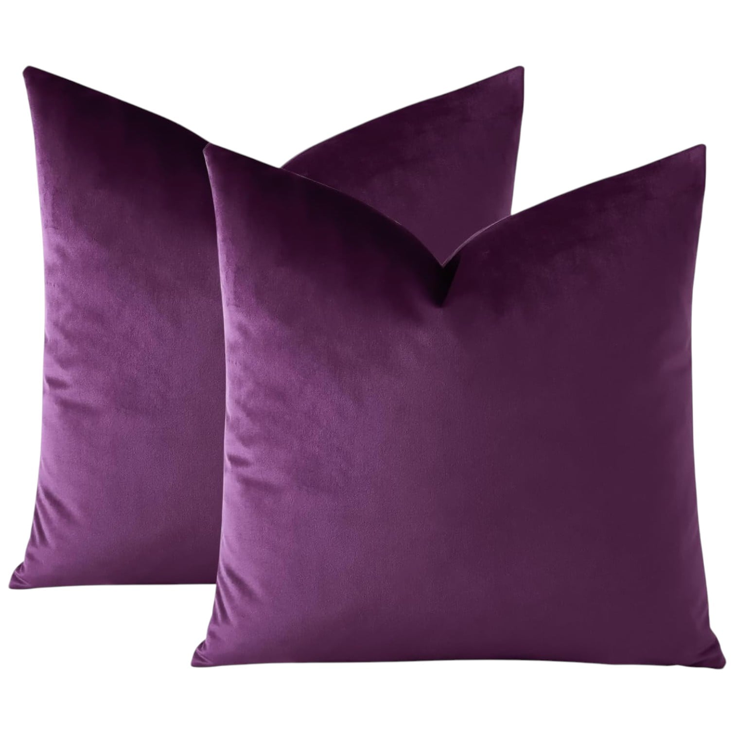 PACK DE 02 FUNDAS DE COJÍN DE TERCIOPELO SUAVE 45X45 MOD21 - 1