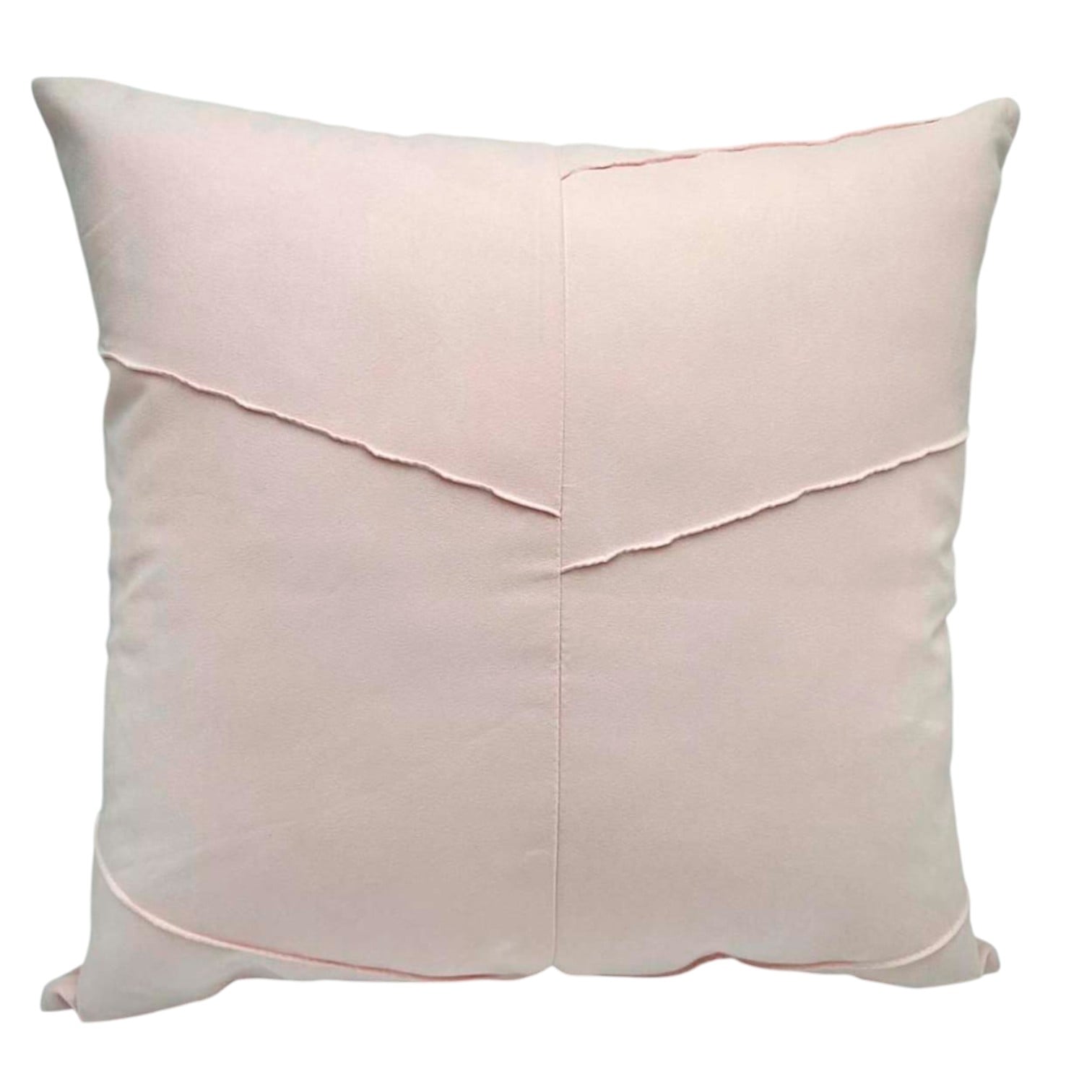 PACK DE 02 FUNDAS DE COJÍN DE SEMICUERO SINTÉTICO 50X50 CM ROSADO - 1