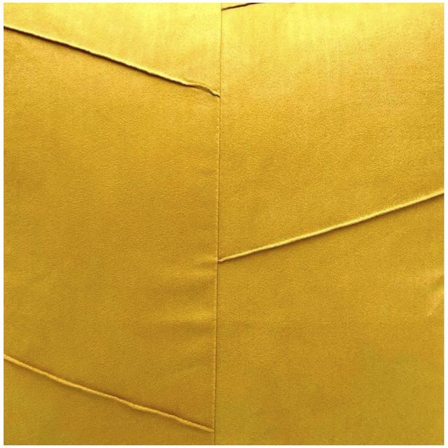 PACK DE 02 FUNDAS DE COJÍN DE SEMICUERO SINTÉTICO 50X50 CM AMARILLO - 3