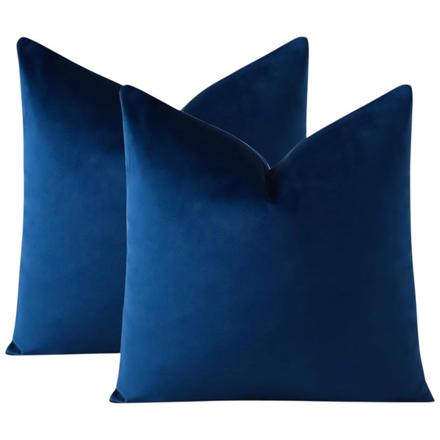 PACK DE 02 FUNDAS DE COJÍN DE TERCIOPELO SUAVE 45X45 MOD20 - 1