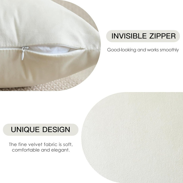 PACK DE 02 FUNDAS DE COJÍN DE TERCIOPELO SUAVE 45X45 MOD09 - 4