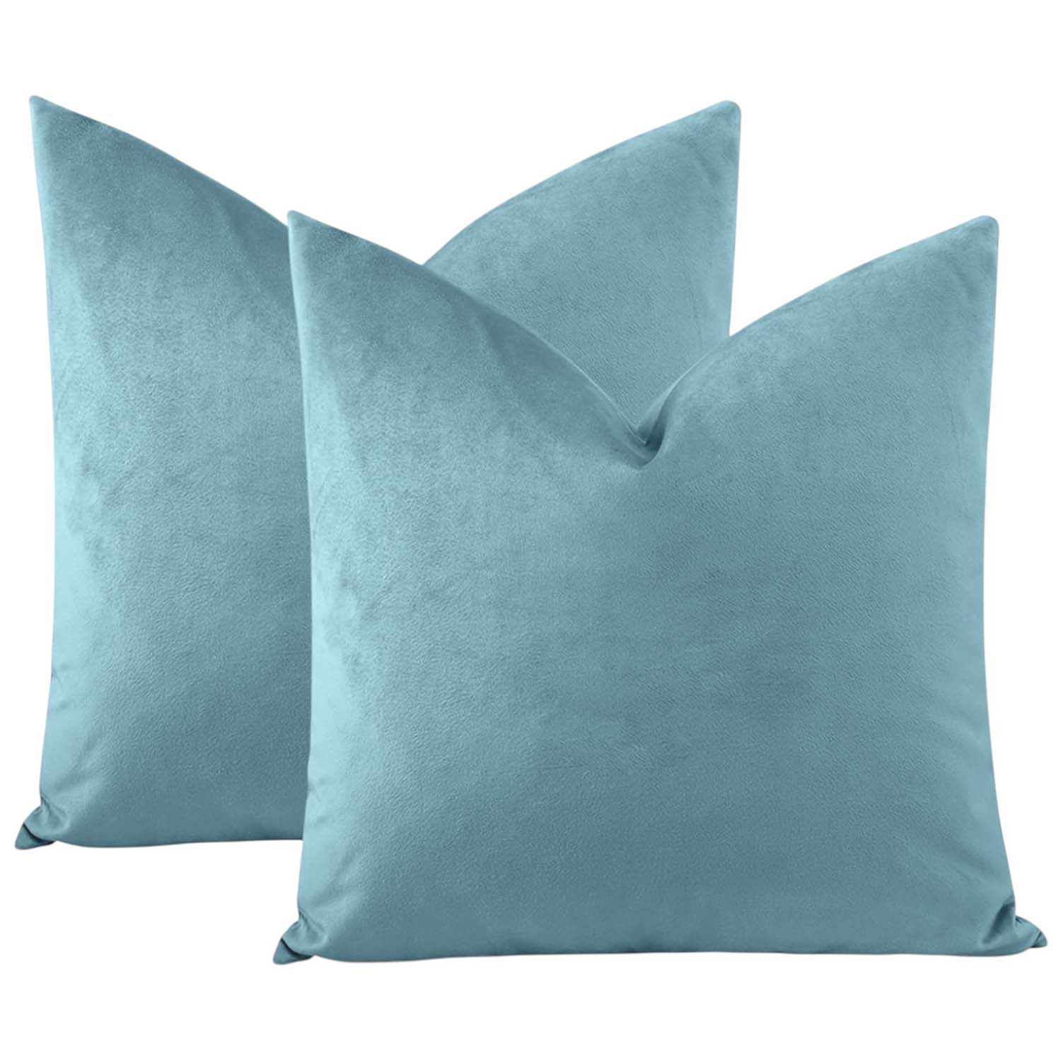 PACK DE 02 FUNDAS DE COJÍN DE TERCIOPELO SUAVE 45X45 MOD18 - 1