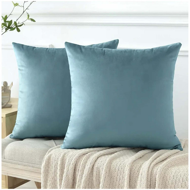 PACK DE 02 FUNDAS DE COJÍN DE TERCIOPELO SUAVE 45X45 MOD18 - 2