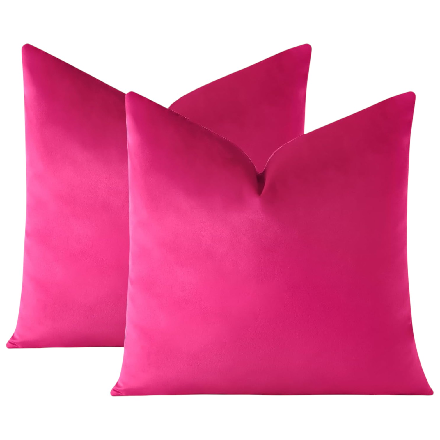 PACK DE 02 FUNDAS DE COJÍN DE TERCIOPELO SUAVE 45X45 MOD13 - 1