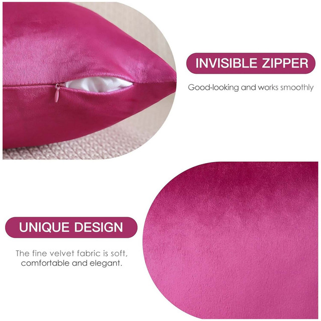 PACK DE 02 FUNDAS DE COJÍN DE TERCIOPELO SUAVE 45X45 MOD13 - 4