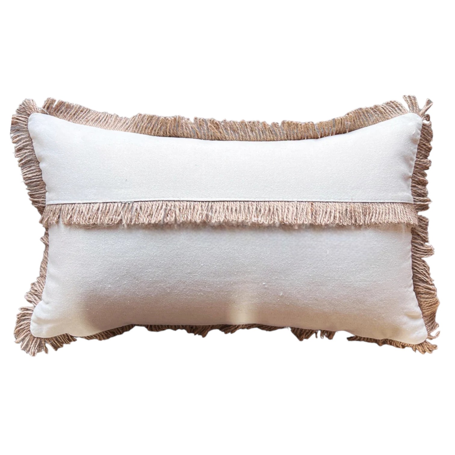 PACK DE 02 FUNDAS DE COJIN CON DETALLES EN YUTE 30X50 CM MD14 - 1