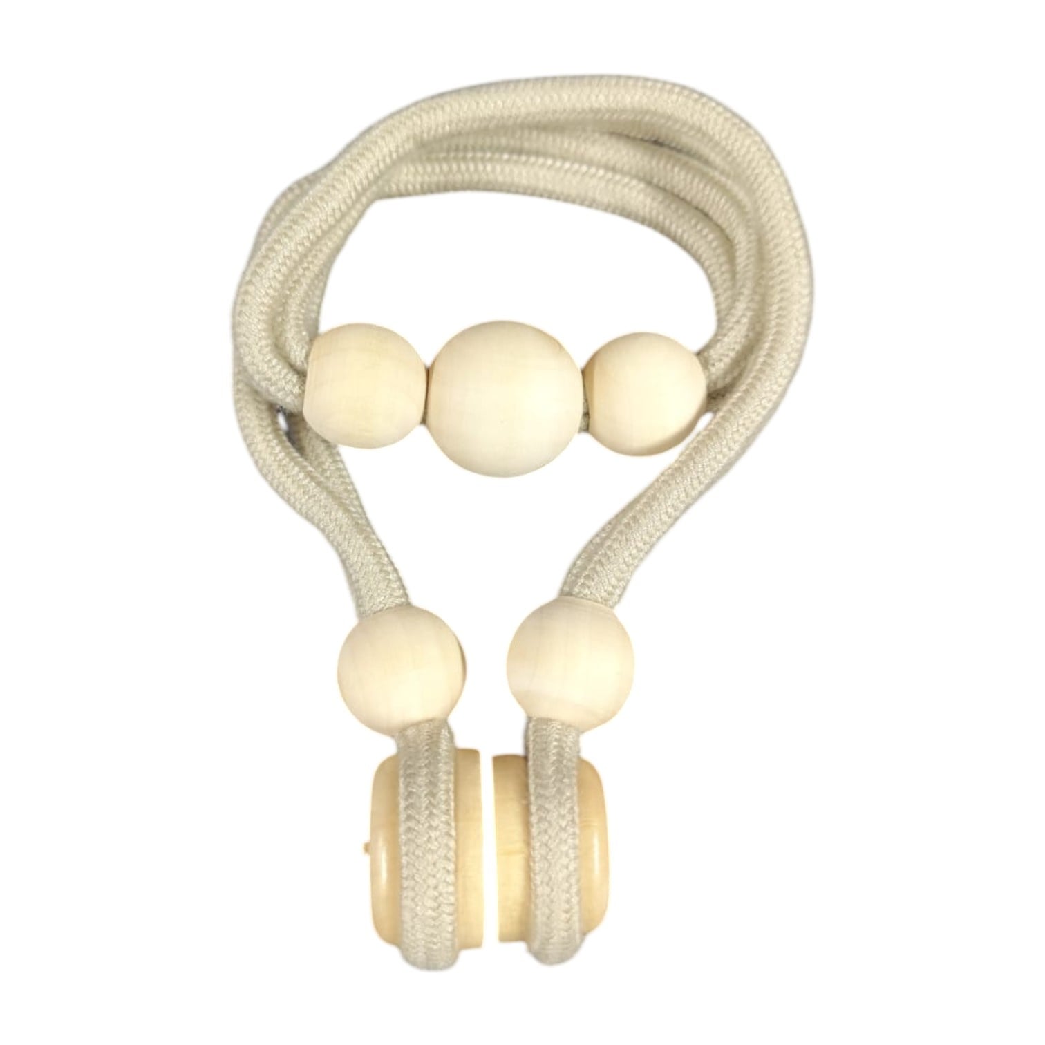 PACK DE 02 SUJETADORES MAGNE TICAS PARA CORTINAS BEIGE - 1