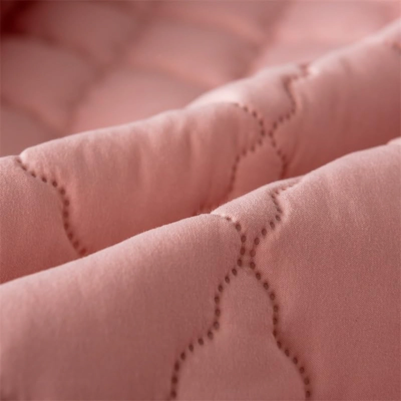 CUBRECOLCHON IMPERMEABLE 2P + 02 FUNDAS DE ALMOHADA ROSADO - 3