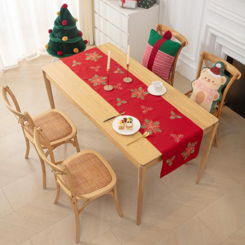 CAMINO DE MESA NAVIDEÑO 36X180 CM  DISEÑO EN ARPILLERA IDEAL PARA DECORACION MD05 - 1