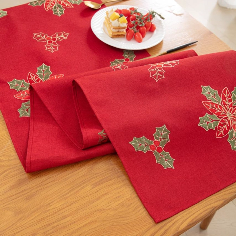 CAMINO DE MESA NAVIDEÑO 36X180 CM  DISEÑO EN ARPILLERA IDEAL PARA DECORACION MD05 - 3
