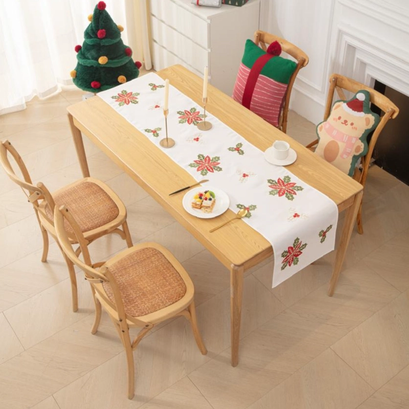 CAMINO DE MESA NAVIDEÑO 36X180 CM  DISEÑO EN ARPILLERA IDEAL PARA DECORACION MD03 - 1