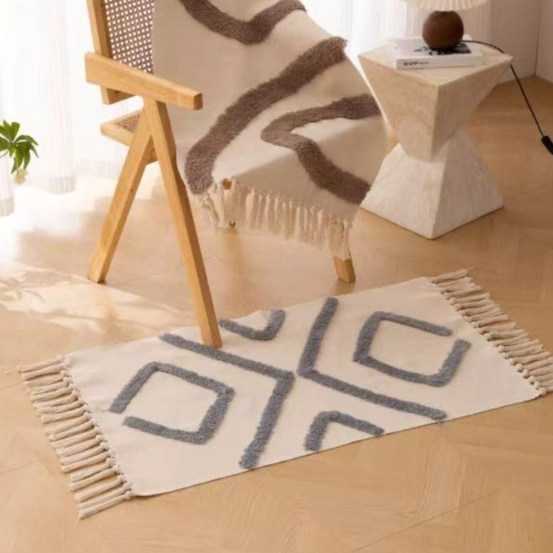 BAJADA DE CAMA BORDADA KILIM DE ESTILO ETNICO 60X90CM MD72 - 1