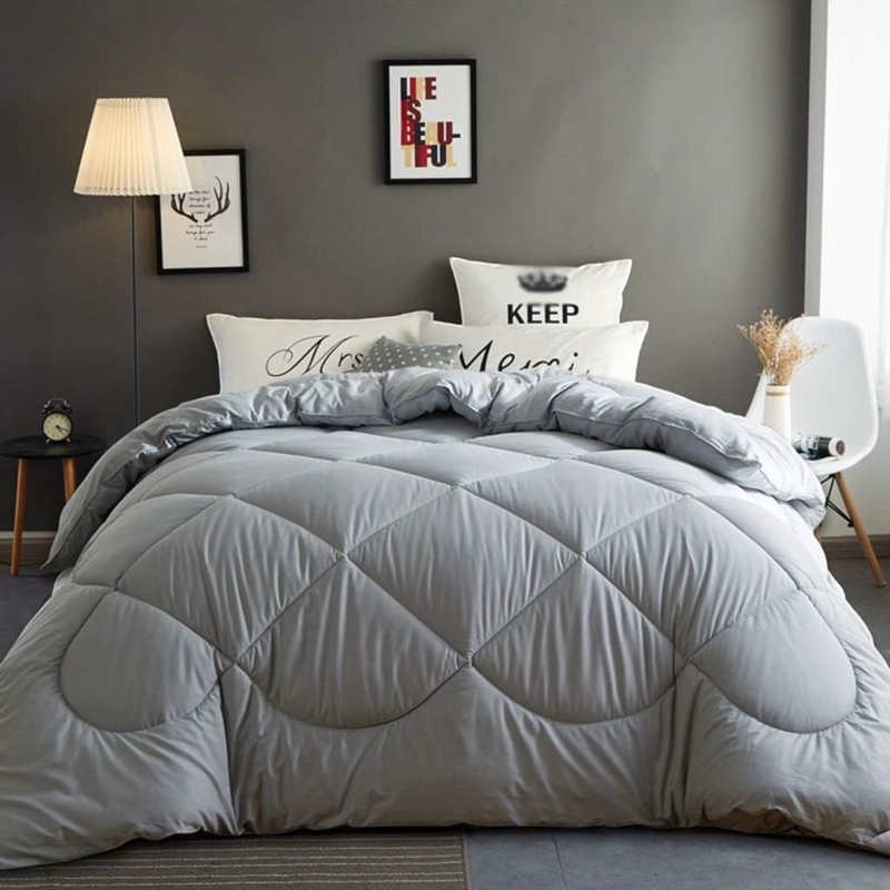 PLUMON EDREDON NORDICO DE ALGODON 2 PLAZAS 230X250CM GRIS - 1