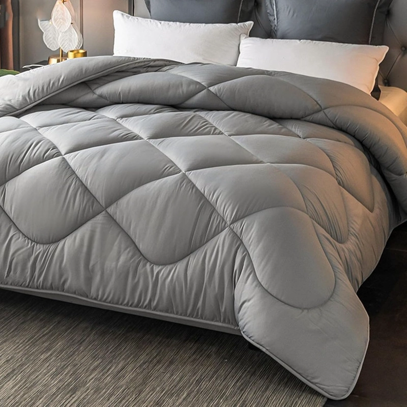 PLUMON EDREDON NORDICO DE ALGODON 2 PLAZAS 230X250CM GRIS - 2