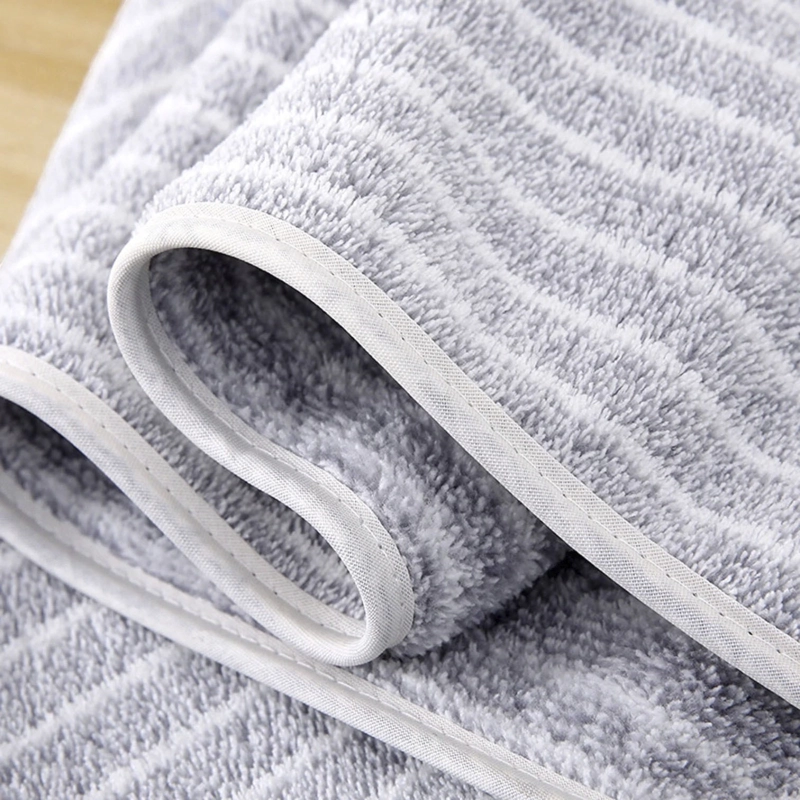 SET DE 8 TOALLAS RAYADAS ULTRA ABSORBENTES – ESTILO SPA GRIS - 3