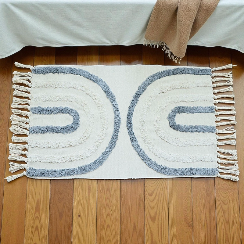 BAJADA DE CAMA BORDADA KILIM DE ESTILO ETNICO 60X90CM MD71 - 1