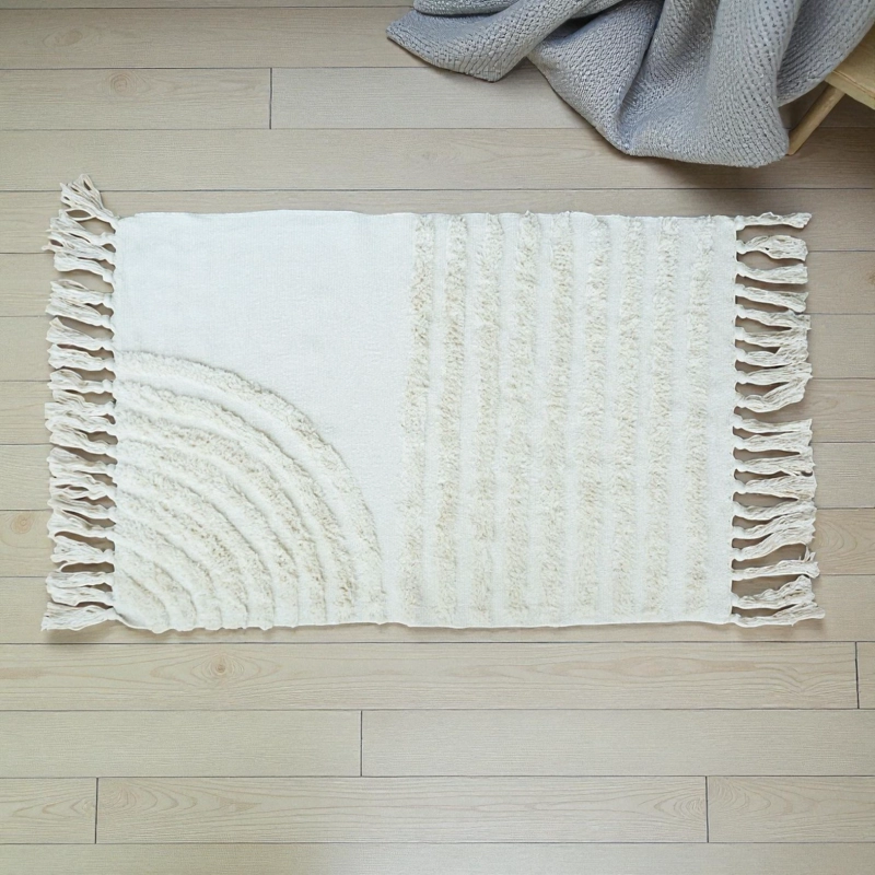 BAJADA DE CAMA BORDADA KILIM DE ESTILO ETNICO 60X90CM MD73 - 3