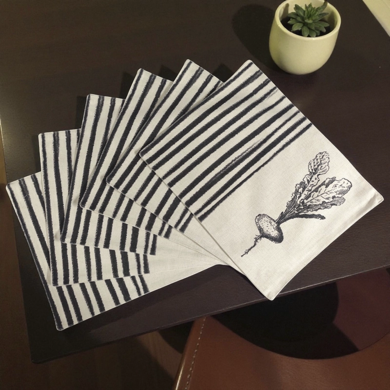 SET 6 INDIVIDUALES DE LINO 35X45 REPELENTE A LIQUIDO-ANTIMANCHA MD17 - 4