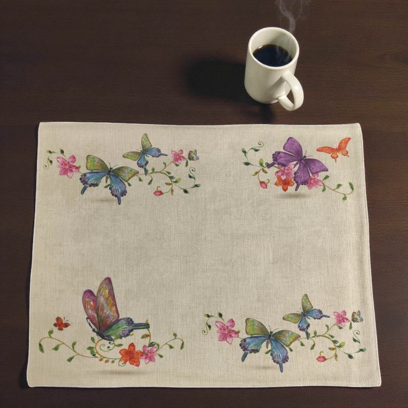 SET 6 INDIVIDUALES DE LINO 35X45 REPELENTE A LIQUIDO-ANTIMANCHA MD18 - 1