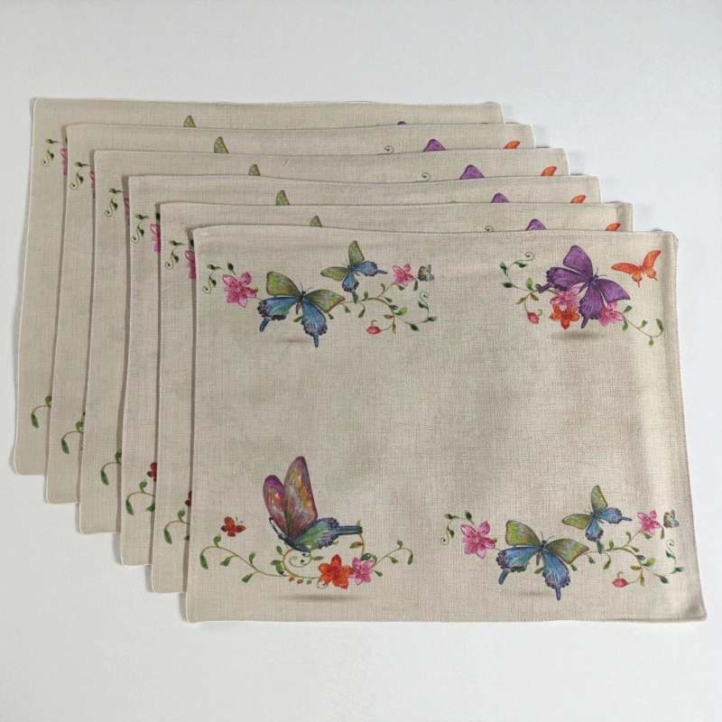 SET 6 INDIVIDUALES DE LINO 35X45 REPELENTE A LIQUIDO-ANTIMANCHA MD18 - 2
