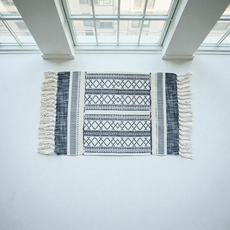 BAJADA DE CAMA BORDADA KILIM DE ESTILO ETNICO 60X90CM MD70 - 3