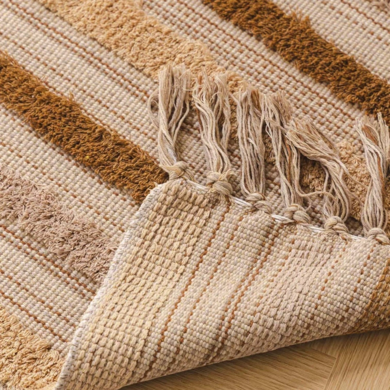 BAJADA DE CAMA BORDADA KILIM DE ESTILO ETNICO 60X90CM MD76 - 3