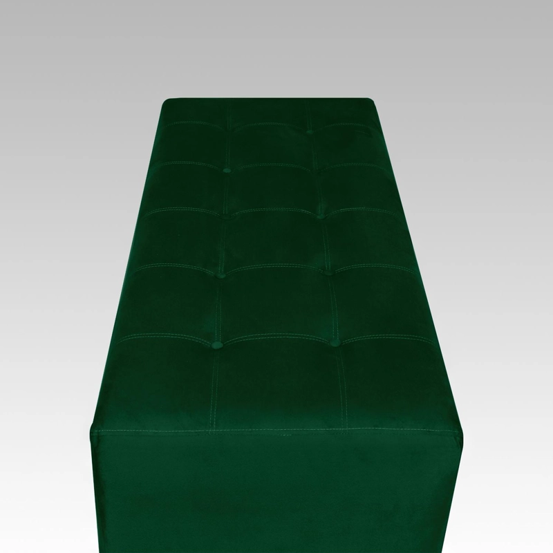 BANQUETA EMPIRE 1 CUERPO FELPA 20 BOTONES - 3