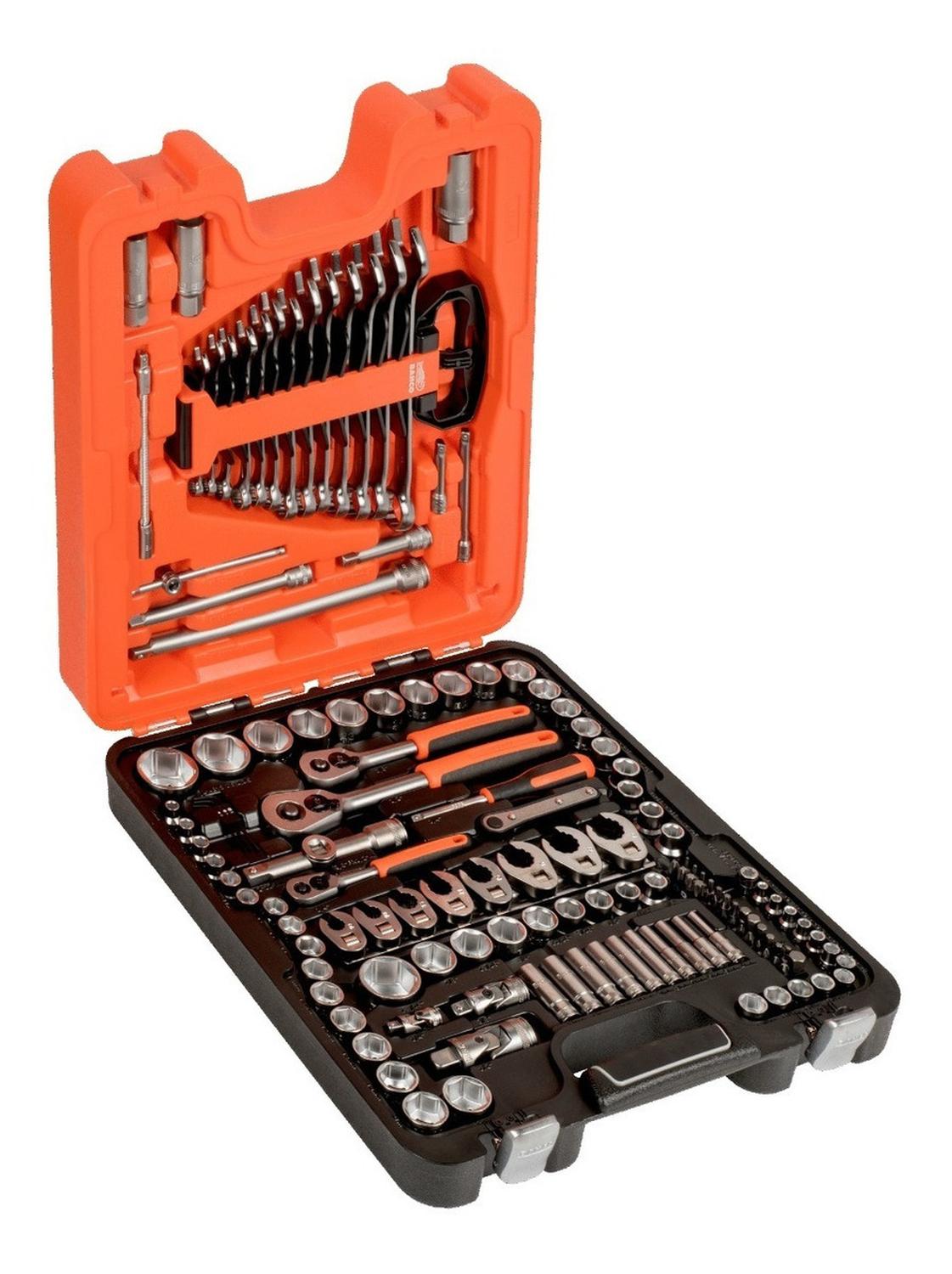 SET HERRAMIENTAS BAHCO DADOS S138 138 PIEZAS 1/4'' 3/8'' 1/2'' - 1